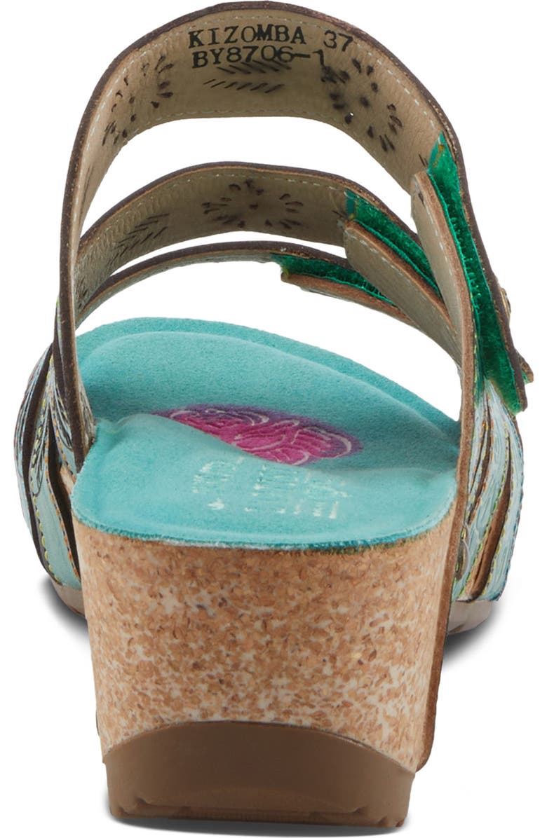L'Artiste by Spring Step Carbone Platform Slide Sandal, Alternate, color, Green Multi