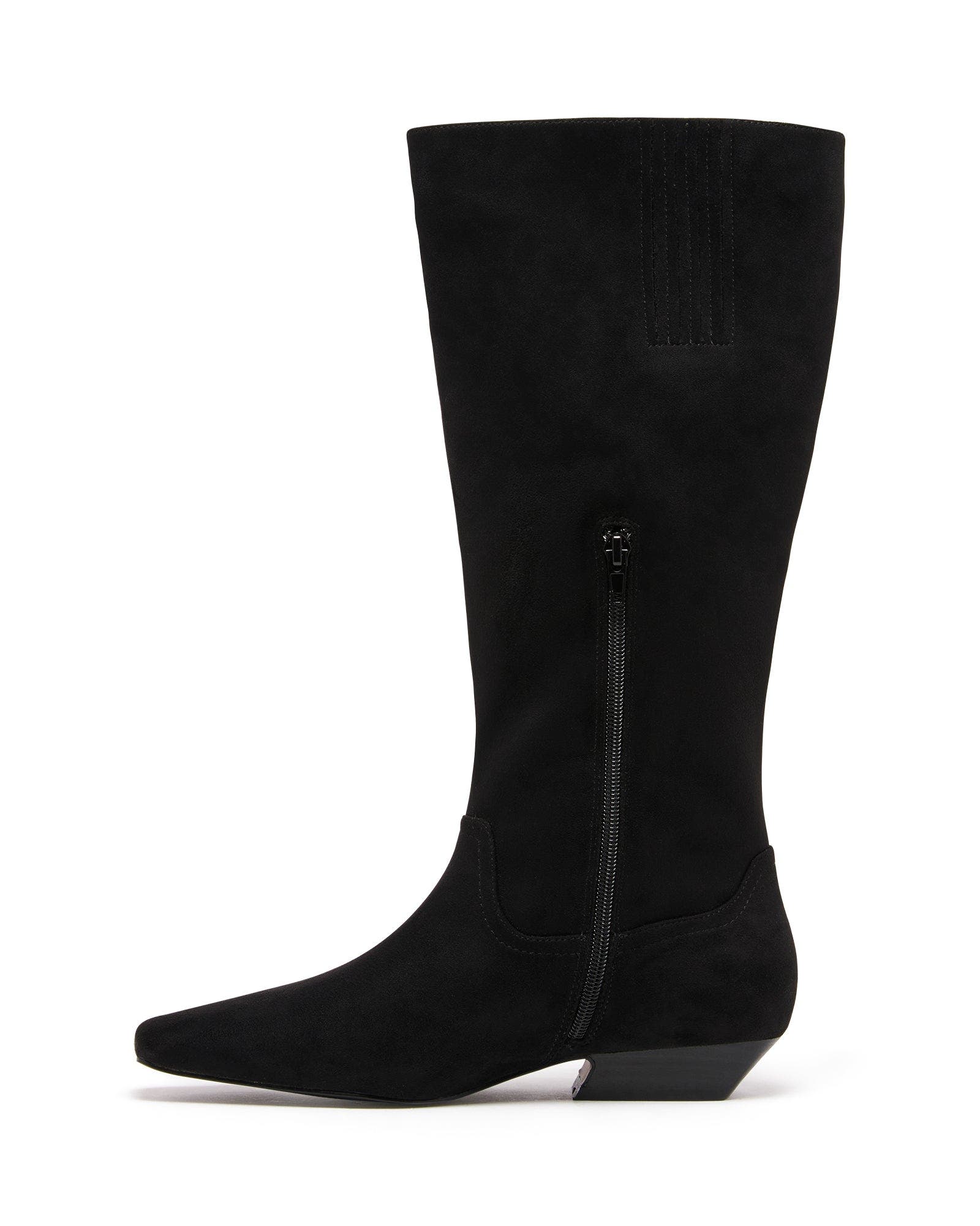 Therapy Australia Xavier Tall Boots, Alternate, color, Black Faux Suede