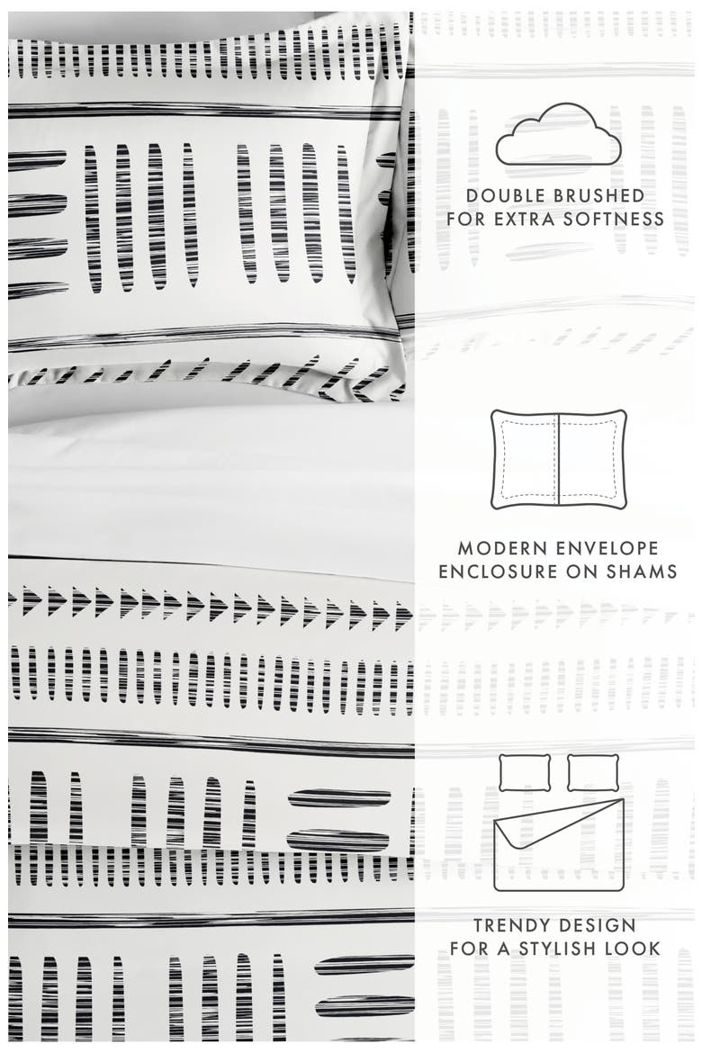HOME SPUN Home Collection Premium Ultra Duvet Set - Gray, Alternate, color, GRAY