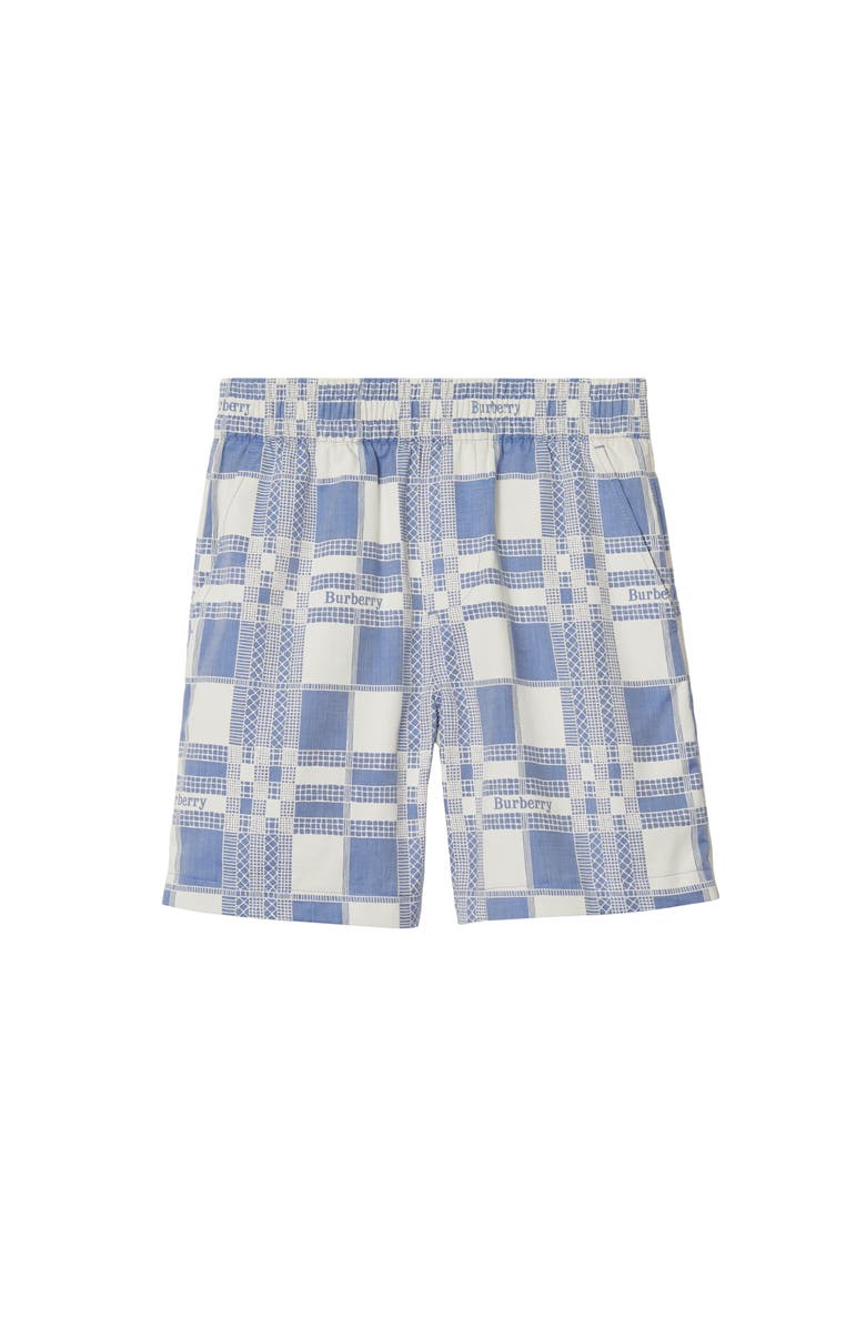 Burberry Check Cotton Shorts, Main, color, 