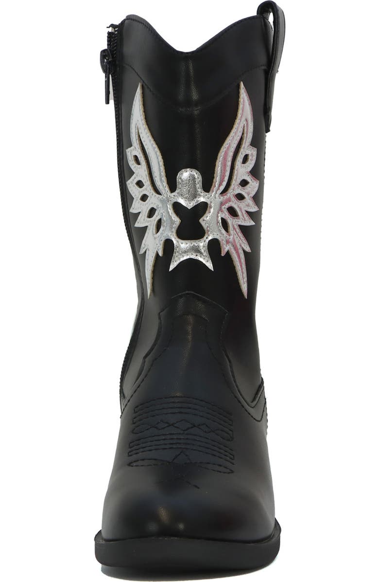 YOKI Kids' Dixi Wing Cowboy Boot, Alternate, color,
