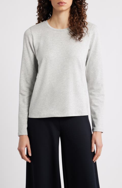 Eileen Fisher Crewneck Top (Regular & Petite)