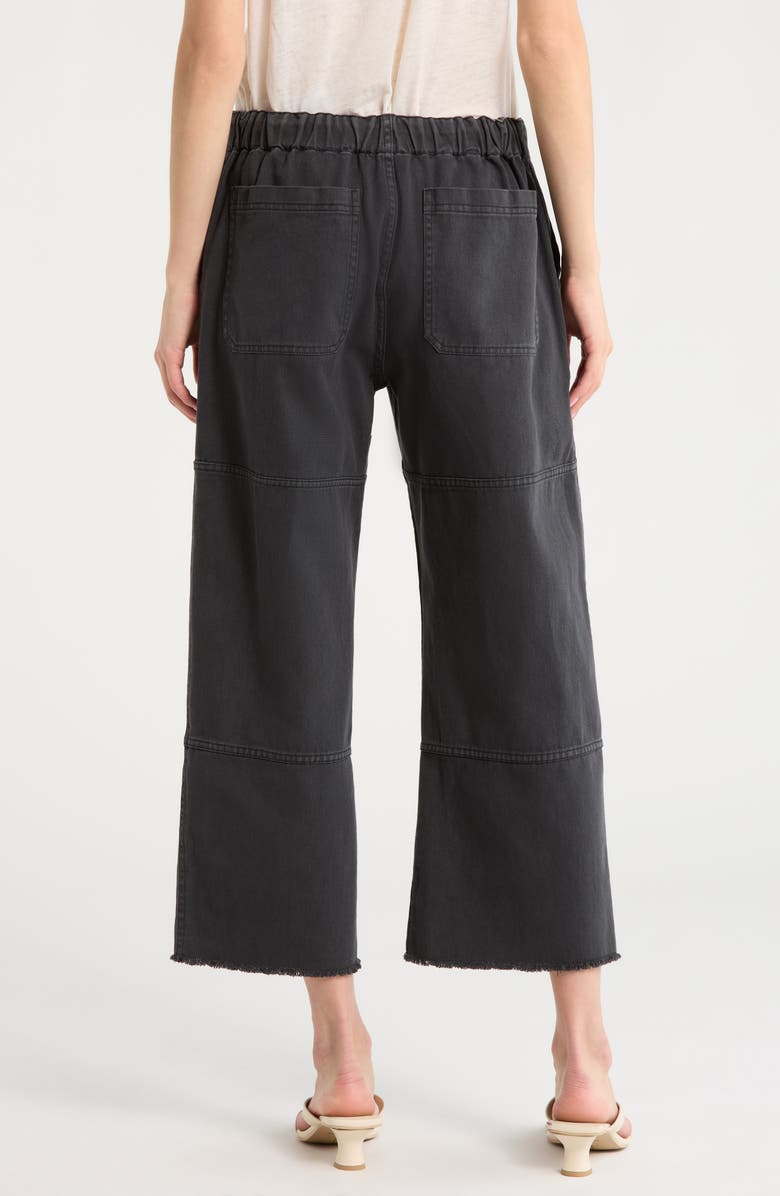Re/Done Drawstring Beach Pants, Alternate, color, Washedblack