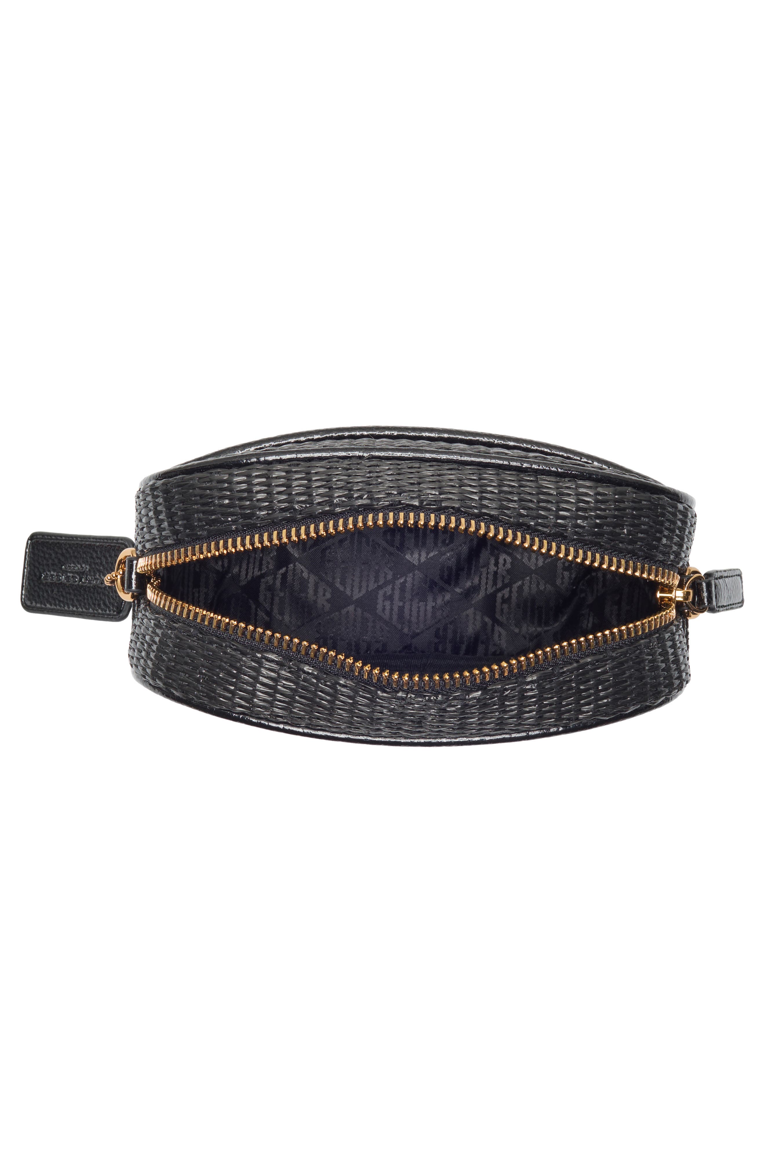 Kurt Geiger London Chiswick Raffia Camera Bag, Alternate, color, Black