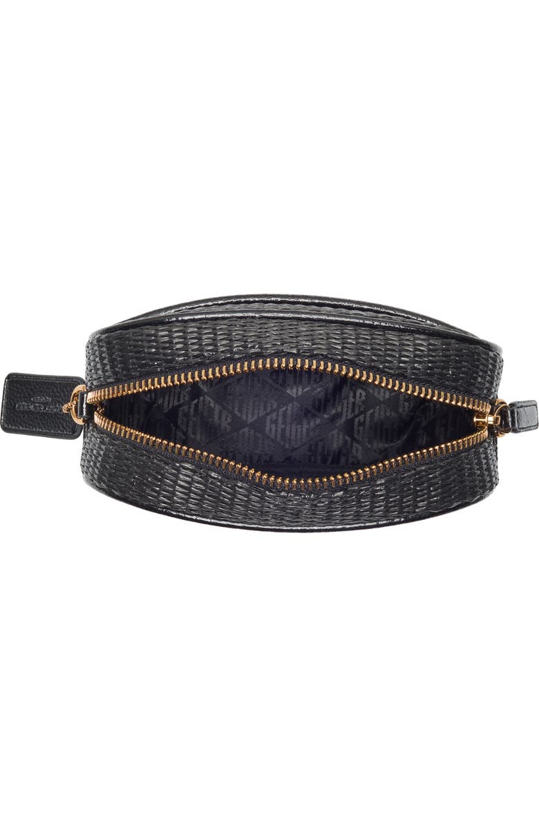 Kurt Geiger London Chiswick Raffia Camera Bag, Alternate, color, Black