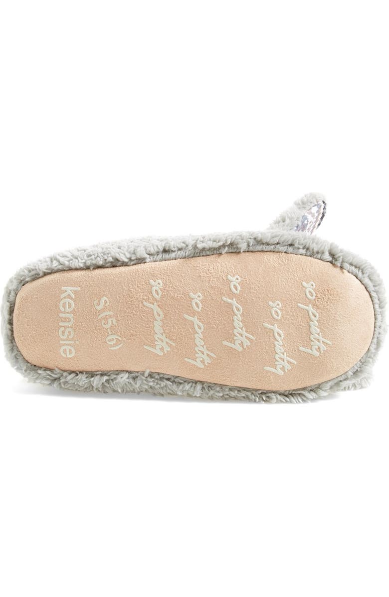 Kensie 'Ear Critter' Faux Shearling Slipper, Alternate, color,