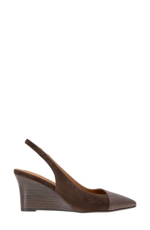 Andre Assous André Assous Laina Slingback Wedge Pump In Brown