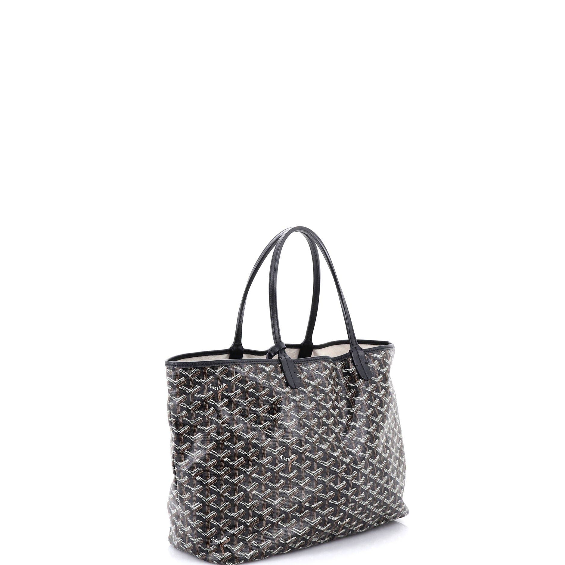 Saint Louis Tote Coated Canvas PM, Alternate, color, Black