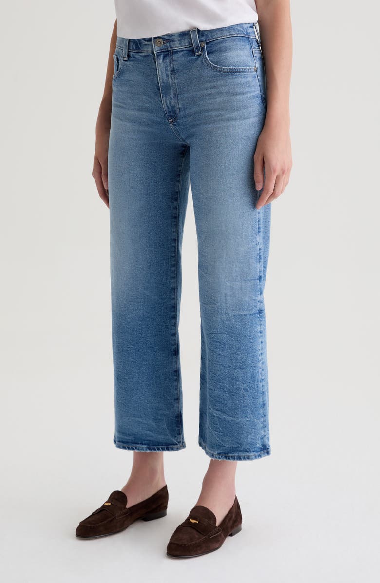 AG Saige Mid Rise Ankle Wide Leg Jeans, Alternate, color, Masterpiece
