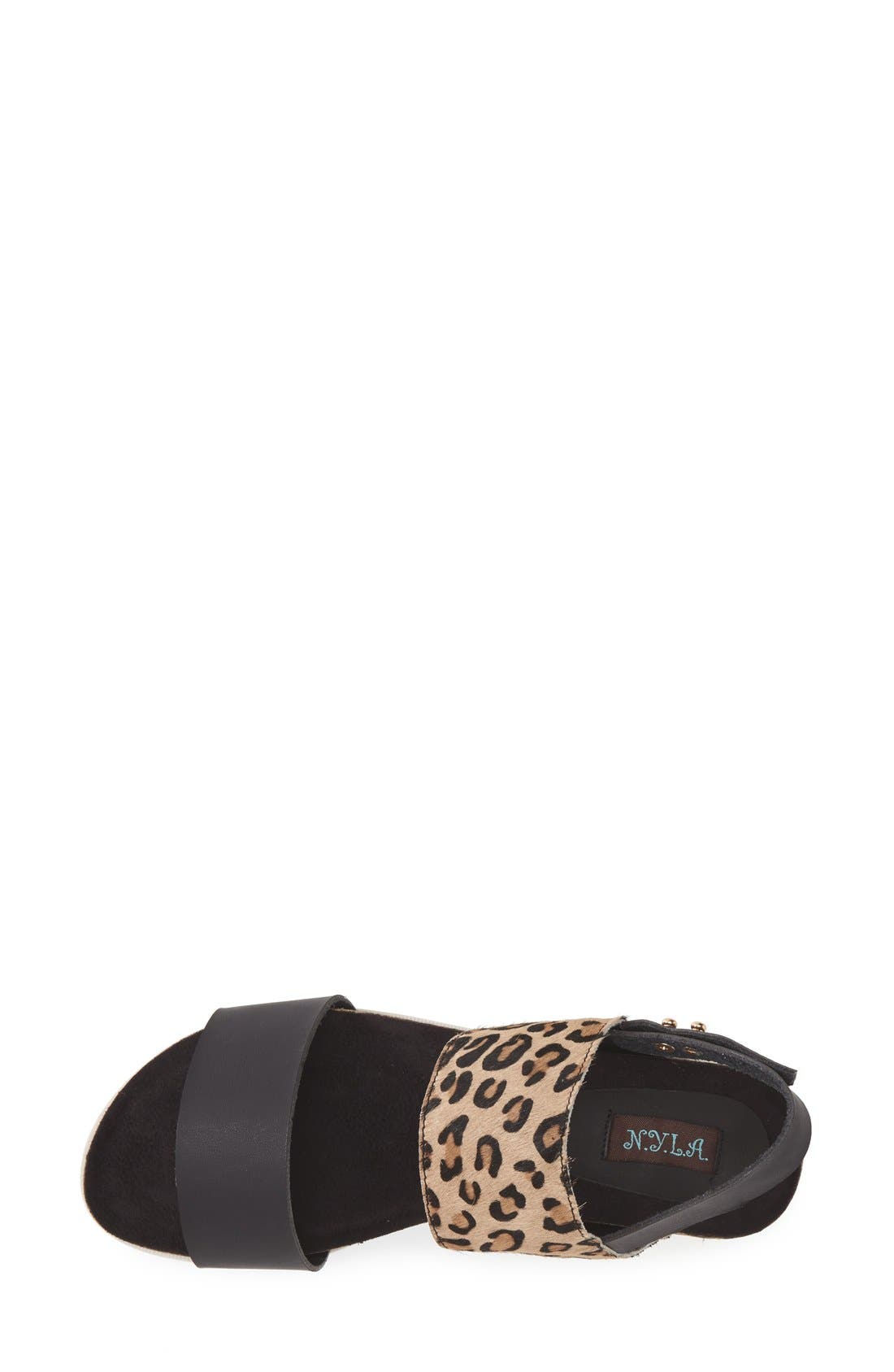 N.Y.L.A. 'Jolleen' Platform Sandal, Alternate, color, 