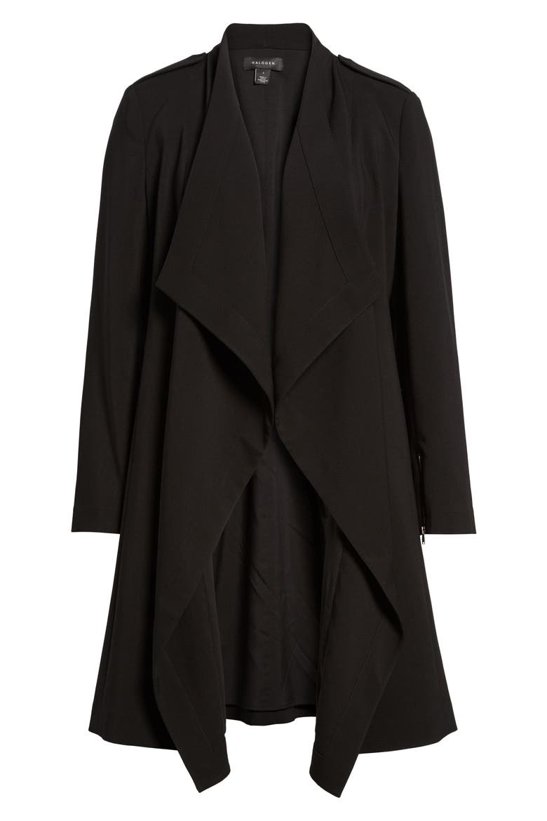 Drape Jacket, Alternate, color, BLACK