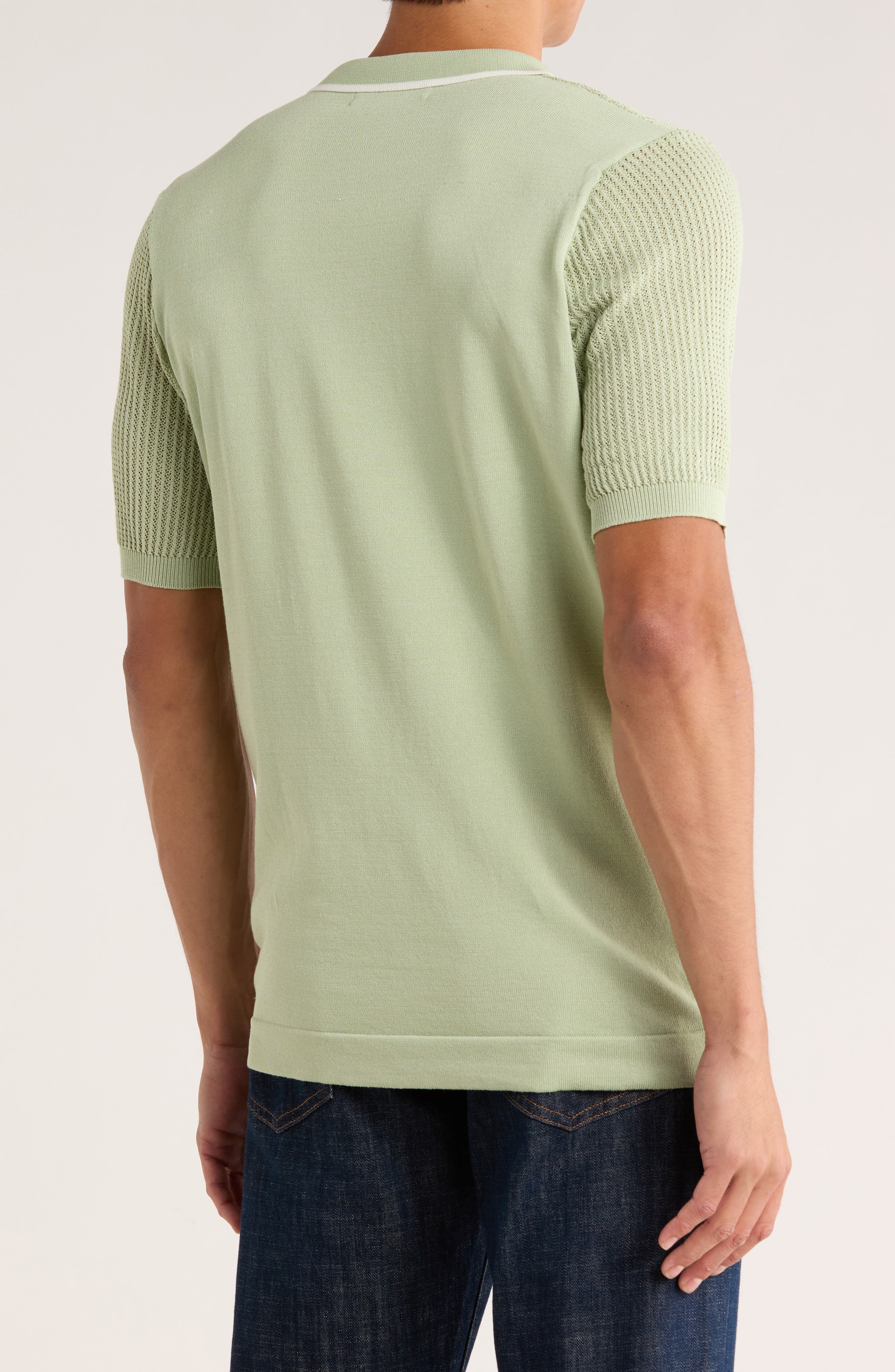 Short Sleeve Knit Sweater - image 2