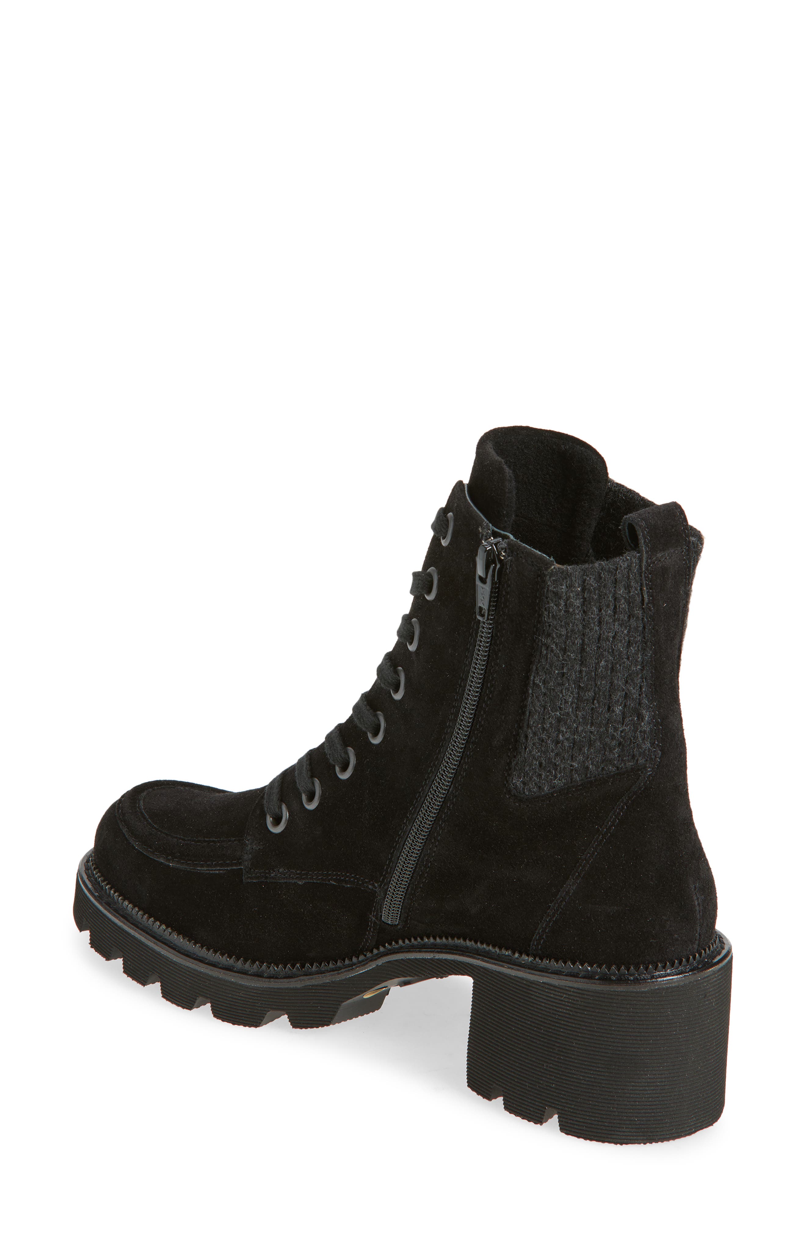 Paul Green Cassidy Hiker Boot, Alternate, color, Black Soft Suede