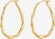 Dower & Hall Large Oval Waterfall Hoops