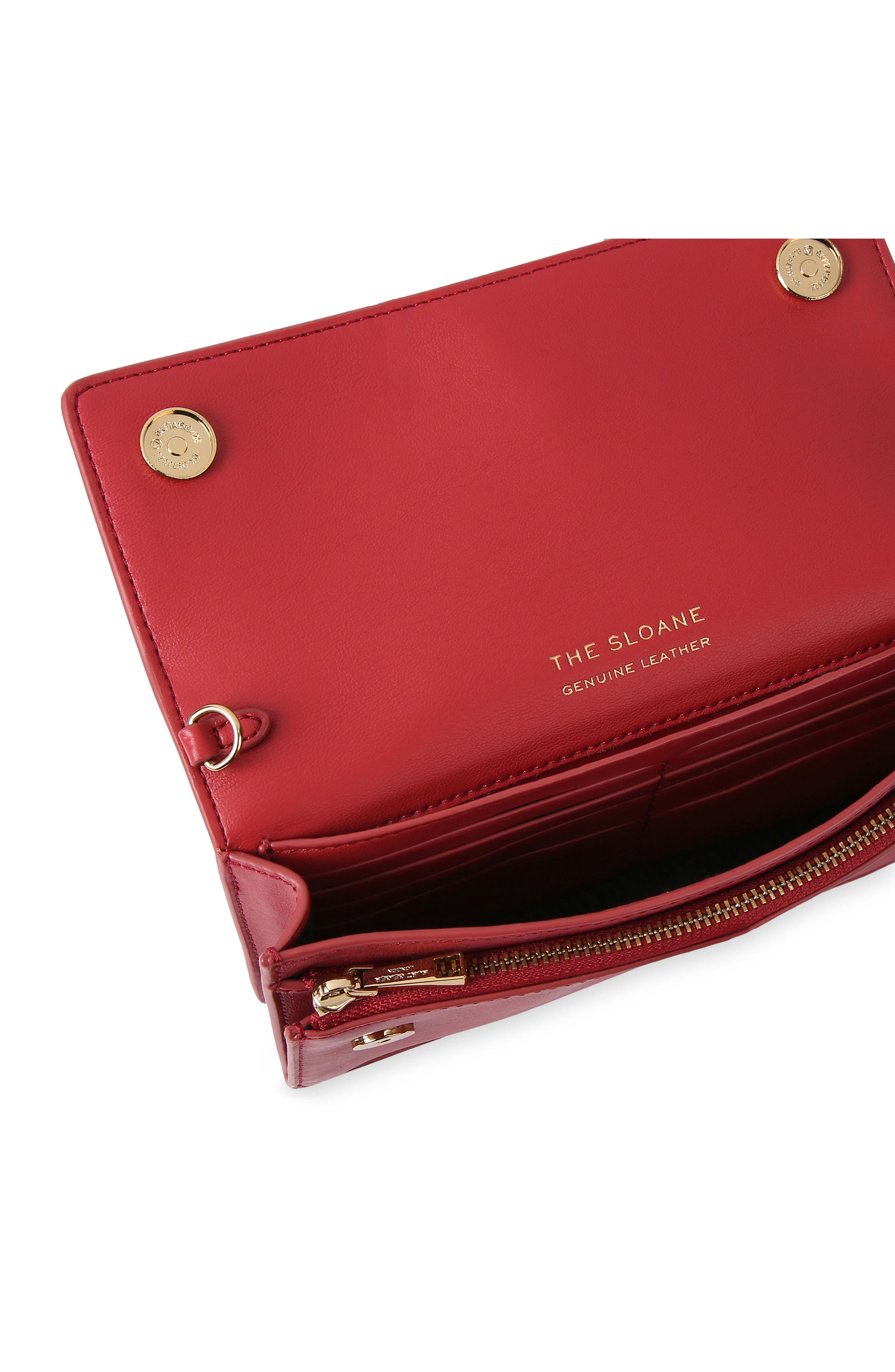 Small Sloane Soft Leather Crossbody Bag, Alternate, color, RED/ OTHER