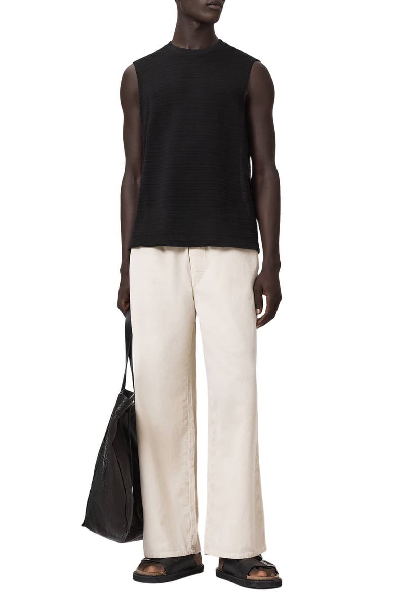 AllSaints Cove Sweater Vest, Alternate, color, Jet Black