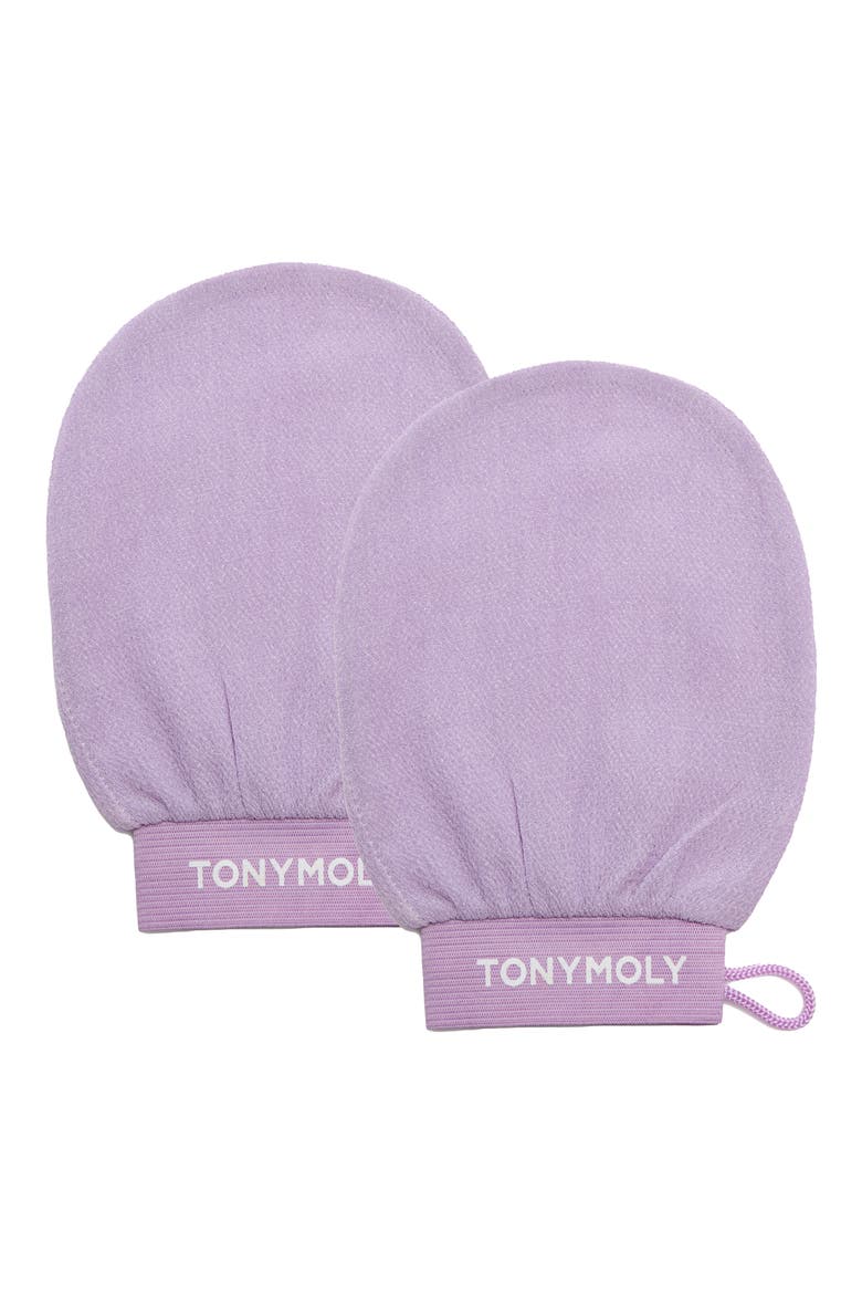 Plum Bum K-Spa Body Exfoliating Gloves, Main, color, PINK
