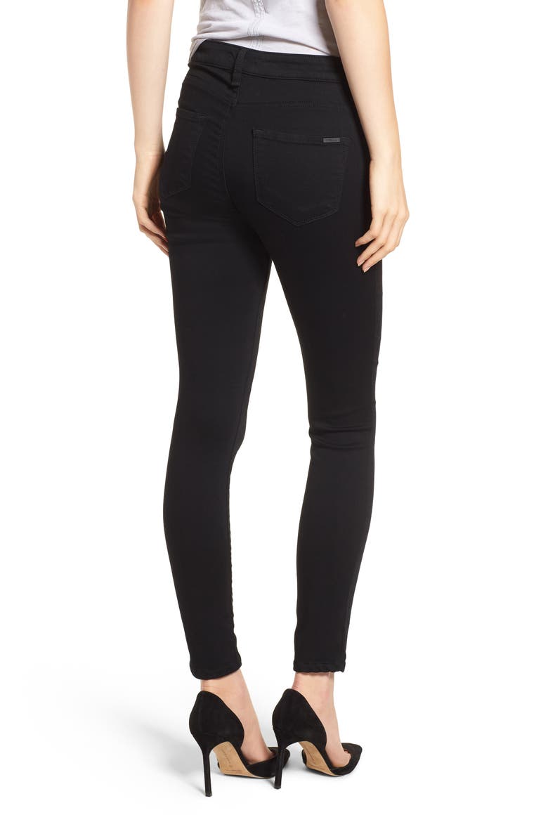Ellie High Waist Skinny Jeans, Alternate, color, BLACK
