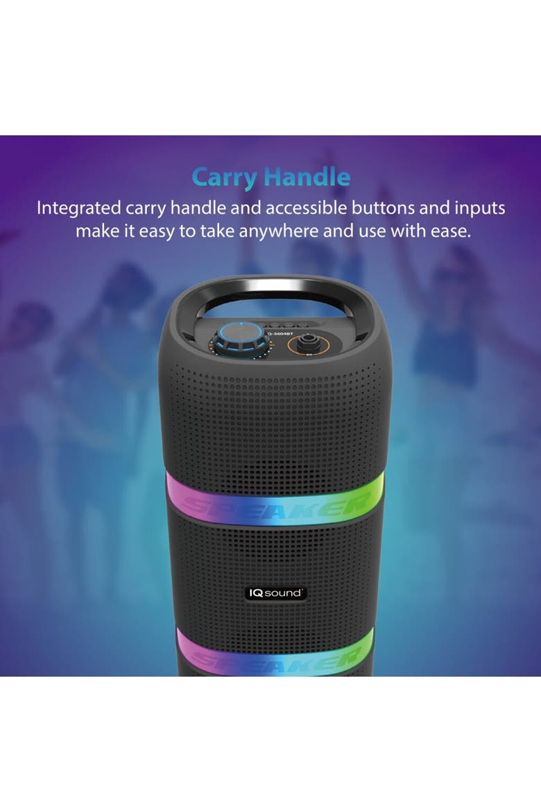 2x4" TWS Bluetooth Portable LED Light Speaker, Alternate, color, Black