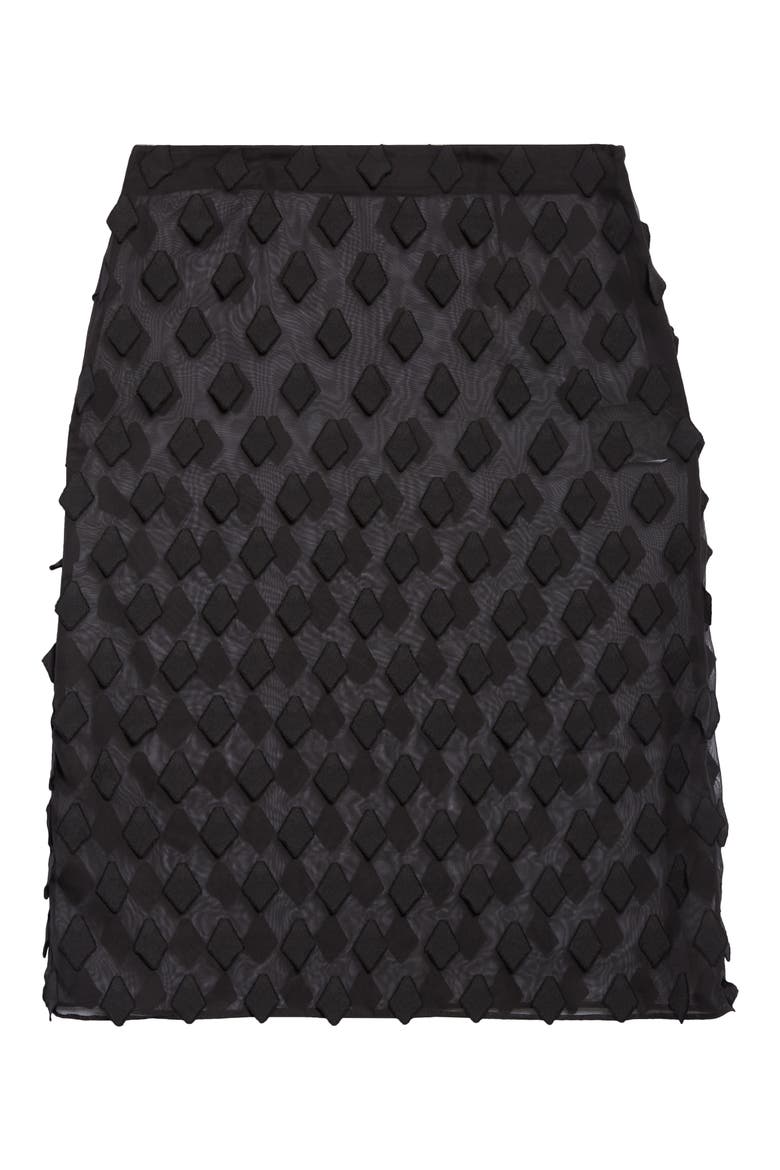 Tris Sheer Midi Skirt, Alternate, color, BLACK