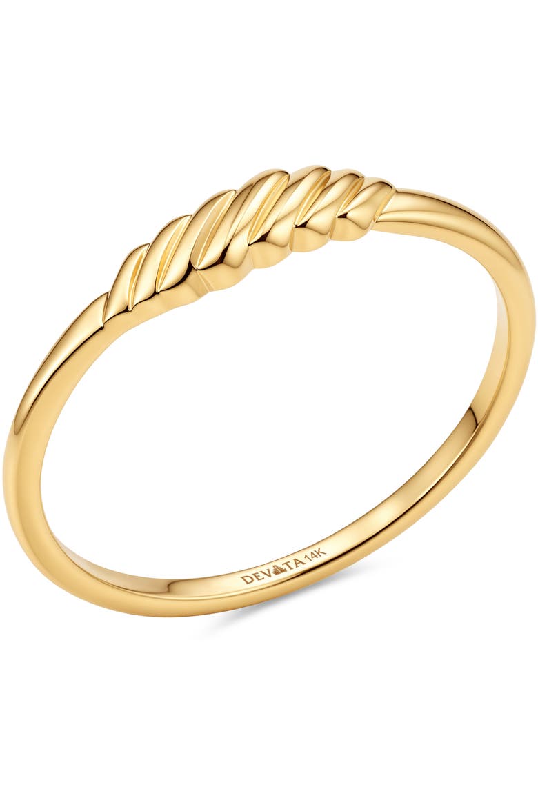 Rope Ring in 14K Gold, Alternate, color, Gold