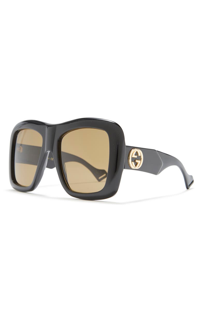 Gucci 54mm Square Sunglasses, Alternate, color, 