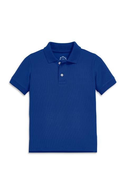 Kids Short Sleeve Pique Polo