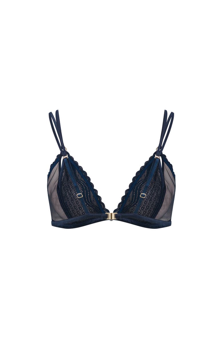 House Of Silk Neima Lace Bra, Alternate, color, Navy