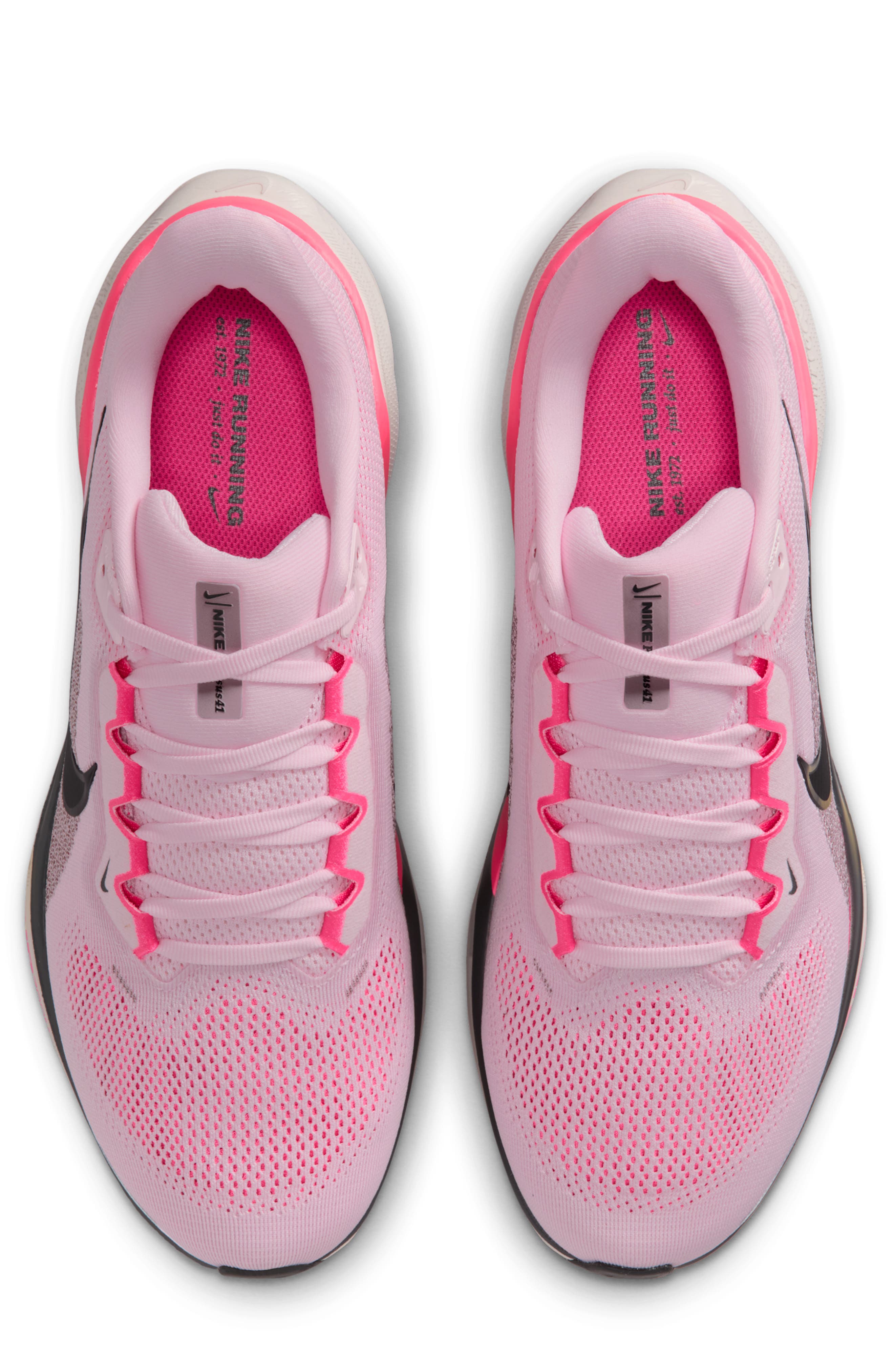 Nike Air Zoom Pegasus 41 Running Shoe, Alternate, color, 604 Pink Foam/Taupe Grey/Hyper Pink/Off Noir