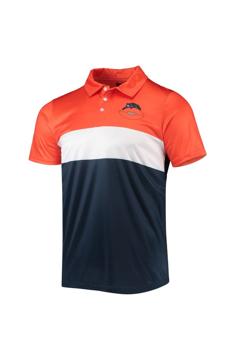 FOCO Men's FOCO Orange/Navy Chicago Bears Retro Colorblock Polo, Alternate, color, Orange