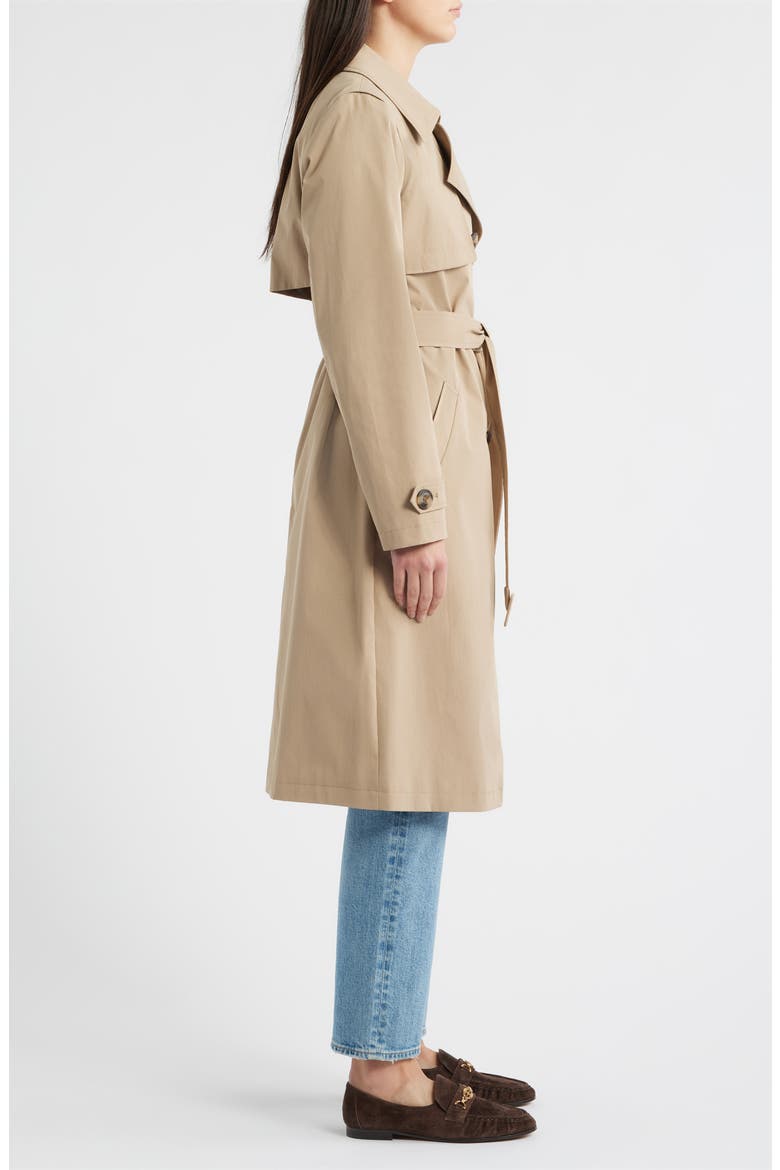 Double Breasted Trench Coat, Alternate, color, SAND