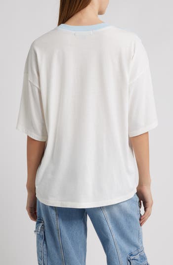 Teddy Pair Graphic Ringer T-Shirt