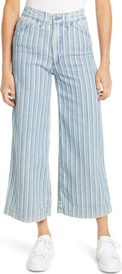 Rosie High Waist Crop Wide Leg Jeans