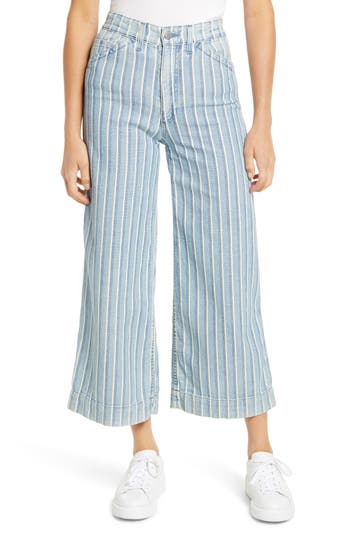 AG AG ROSIE HIGH WAIST CROP WIDE LEG JEANS 