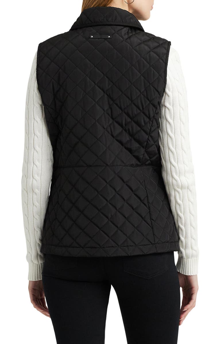 Lauren Ralph Lauren Quilted Snap Front Vest, Alternate, color,
