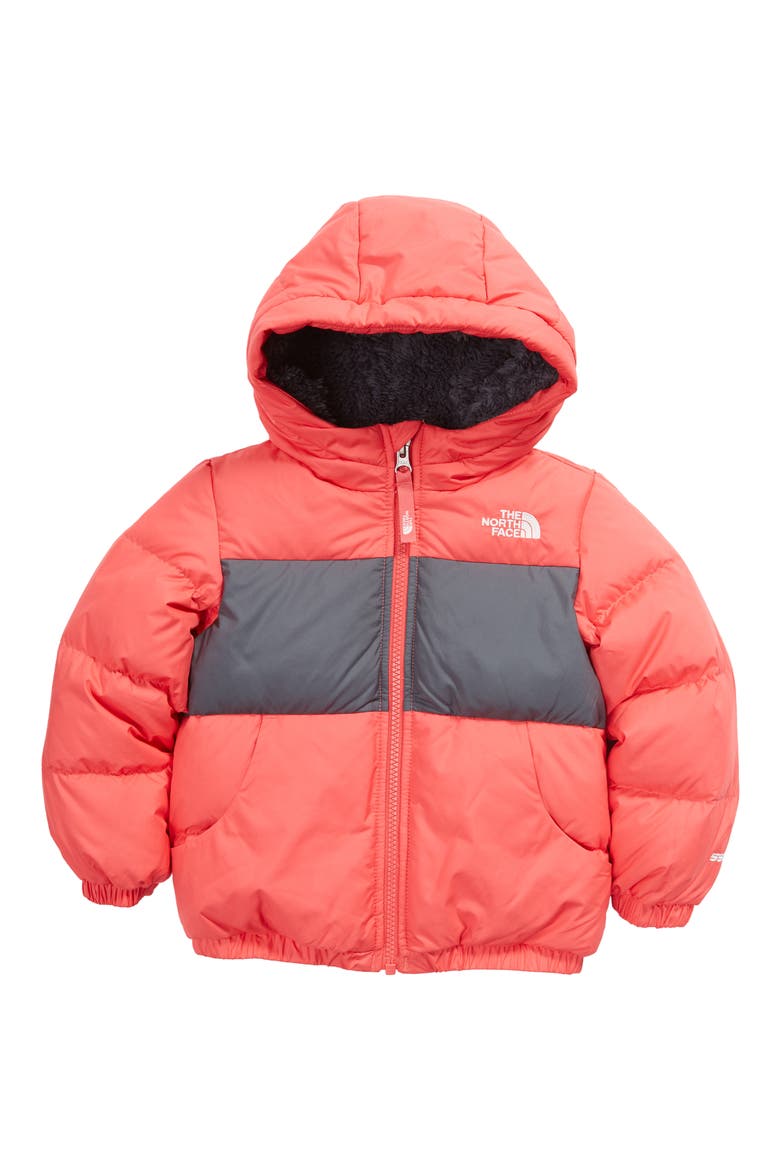 Kids' Moondoggy 500 Fill Power Down Hooded Jacket, Main, color, PARADISE PINK