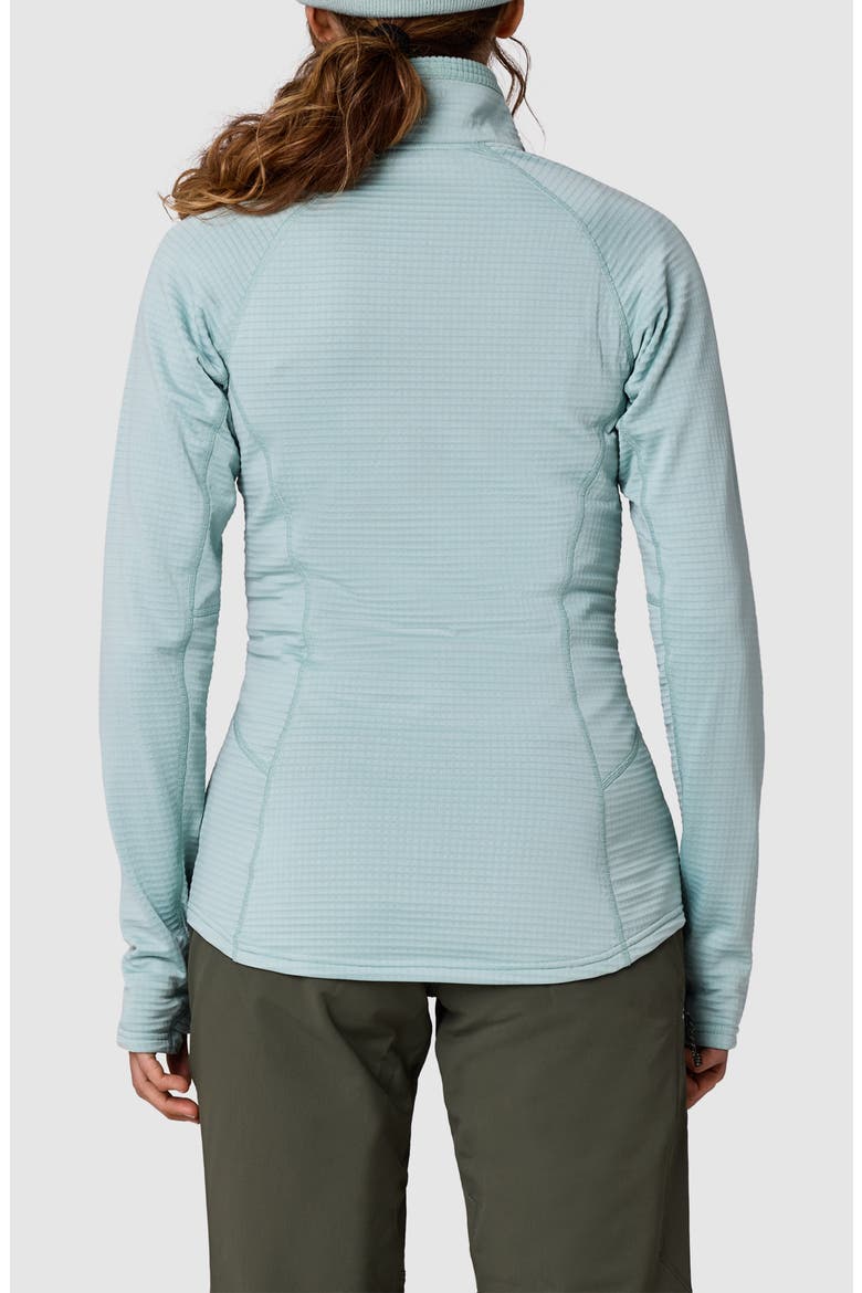 Vigor Grid Fleece Quarter Zip, Alternate, color, THYME