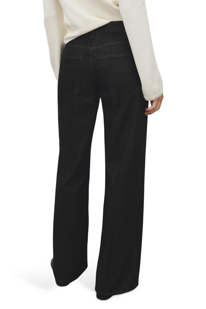 Low Rise Straight Leg Jeans, Alternate, color, BLACK