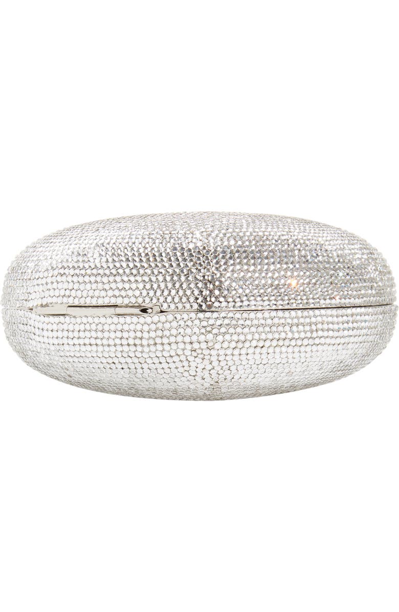 JUDITH LEIBER COUTURE Lamour Petite Coeur Heart Clutch, Alternate, color, Silver Rhine