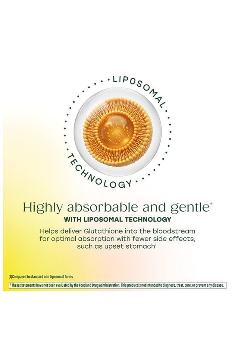 High Absorption Liposomal Glutathione, Liver Detox & Antioxidant Support, Vegan, 60 Capsules, Alternate, color, None