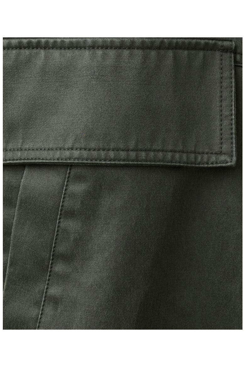 Funnel Neck Cotton Blend Jacket, Alternate, color, KHAKI GREEN