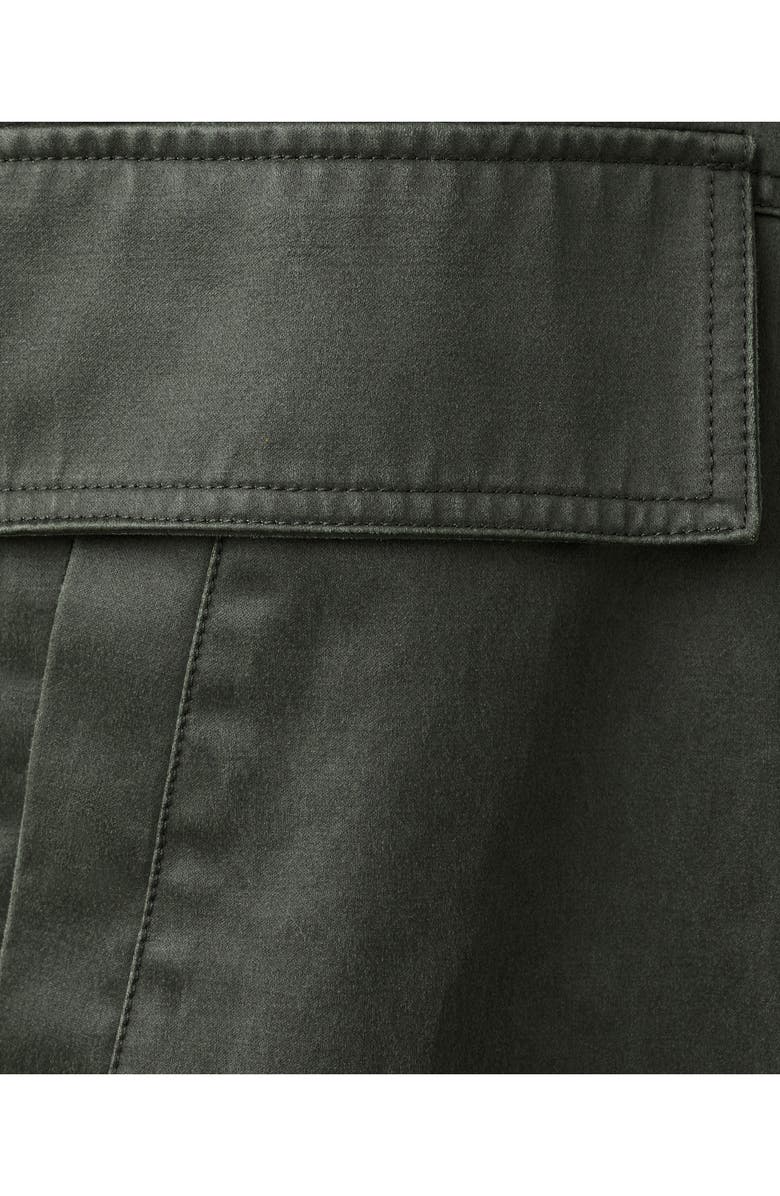 MANGO Funnel Neck Cotton Blend Jacket, Alternate, color, 