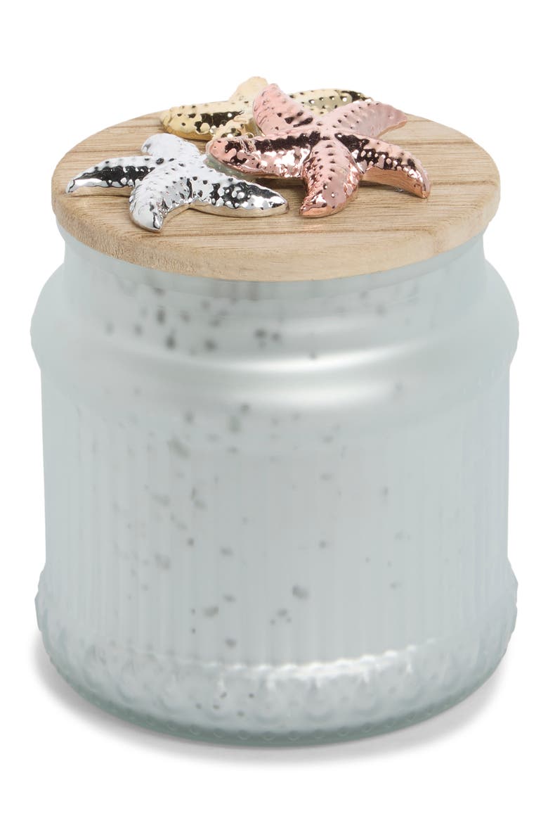White Luster Apothecary Jar Candle, Main, color, WHITE LUSTER