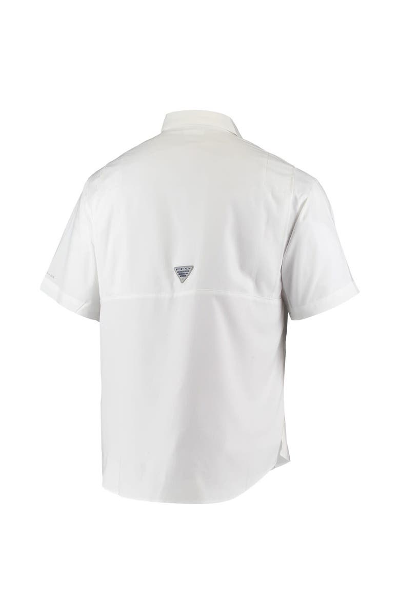 Columbia Men's Columbia PFG White Florida Gators Tamiami Omni-Shade Button-Down Shirt, Alternate, color,