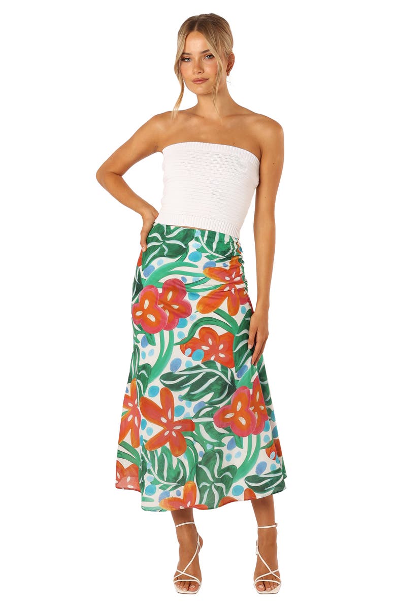 Petal & Pup Lenny Print Cotton Skirt, Alternate, color, 