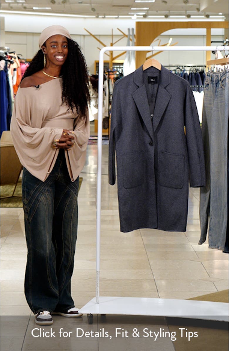 Everest Brushed Wool Blend Coat, sales video thumbnail