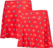CONCEPTS SPORT Women's Concepts Sport Scarlet San Francisco 49ers Record Allover Print Knit Sleep Skort