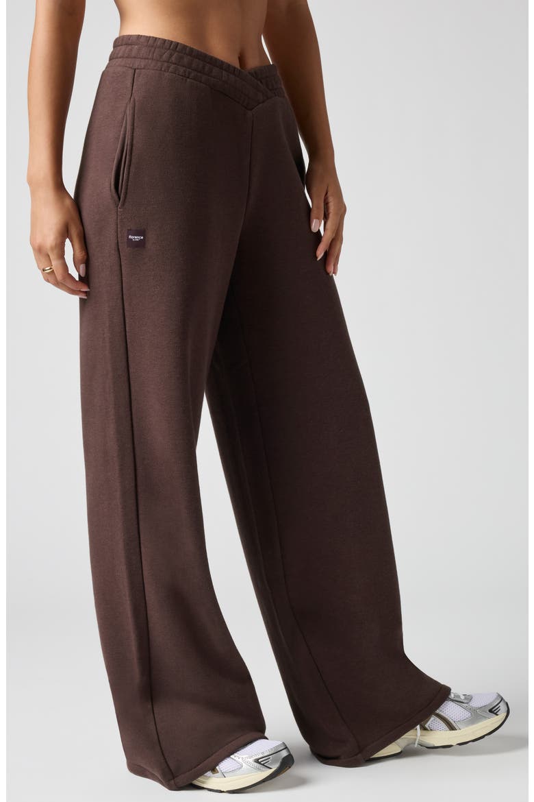 Cozy Crush V Wide Leg Sweatpants, Alternate, color, CANYON BROWN