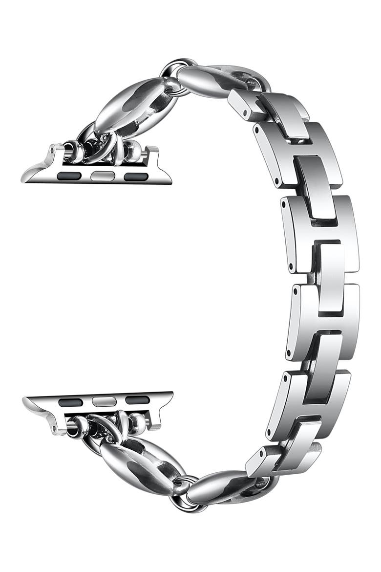 Poppy Apple Watch® Bracelet Watchband, Alternate, color, SILVER
