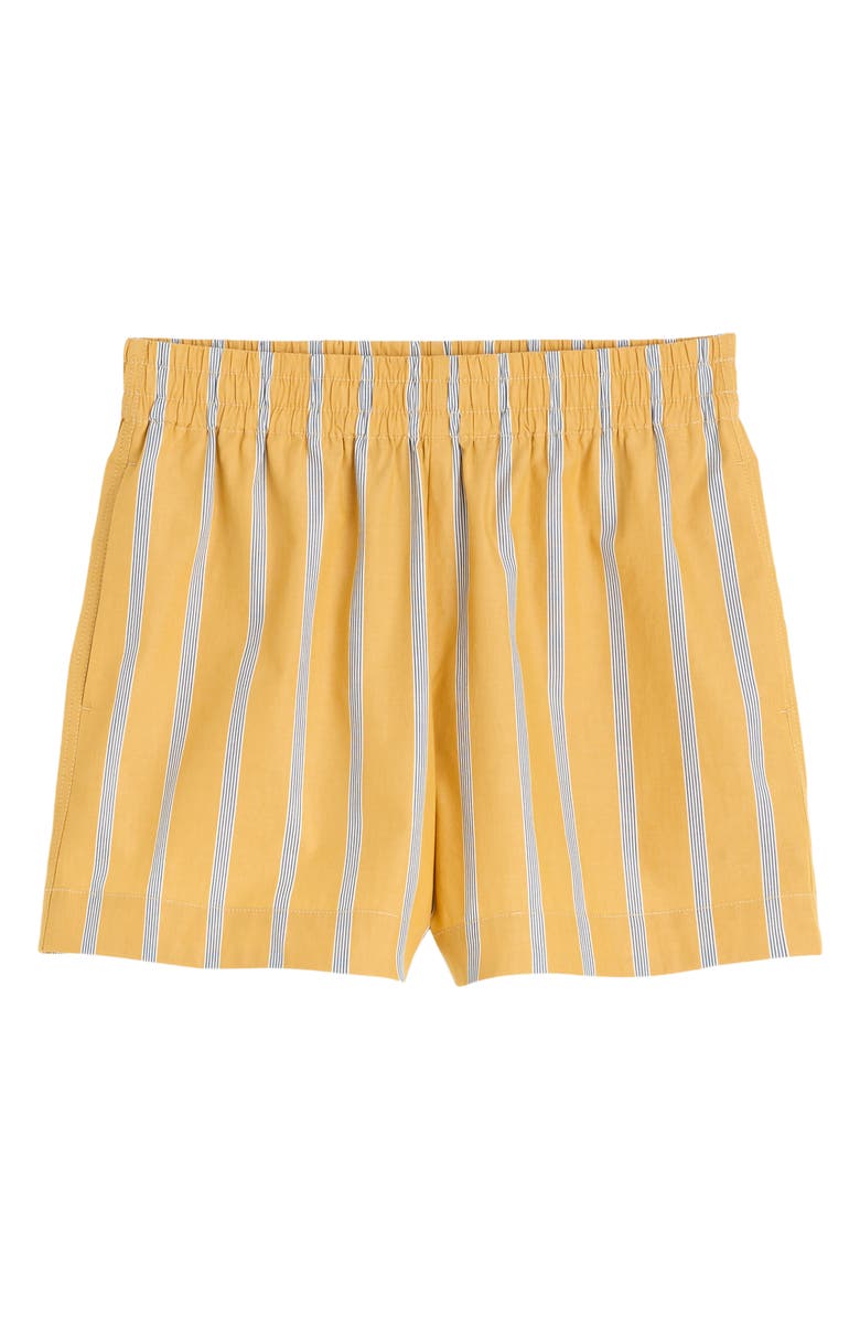 Madewell Pull-On Shorts in Washed Cotton Poplin, Alternate, color, Chantrelle
